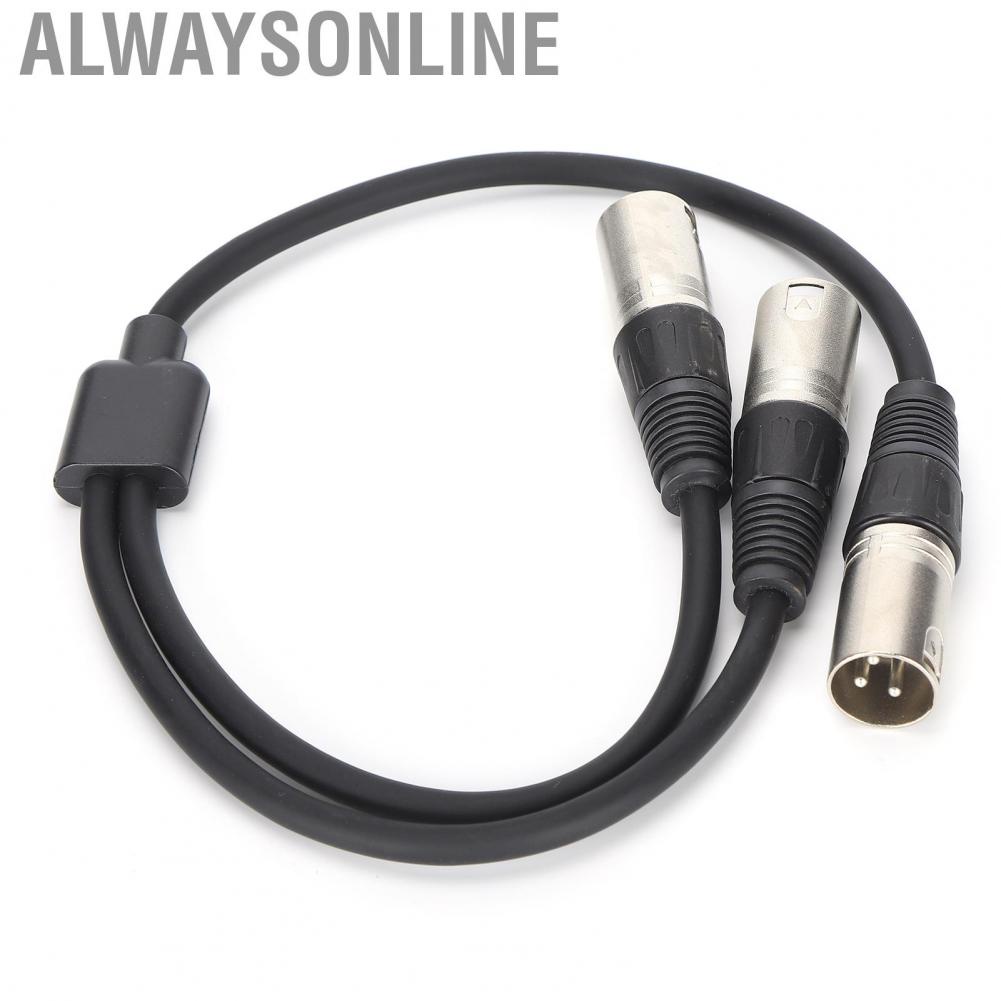 Alwaysonline JORINDO JD60711 XLR Male to Dual Cable YType Splitter Microphone