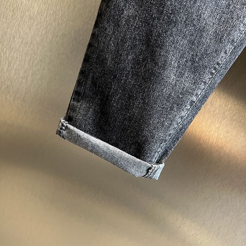 Quần Jean Nữ Lưng Thun Thêu Hoa Hồng Xinh Xắn