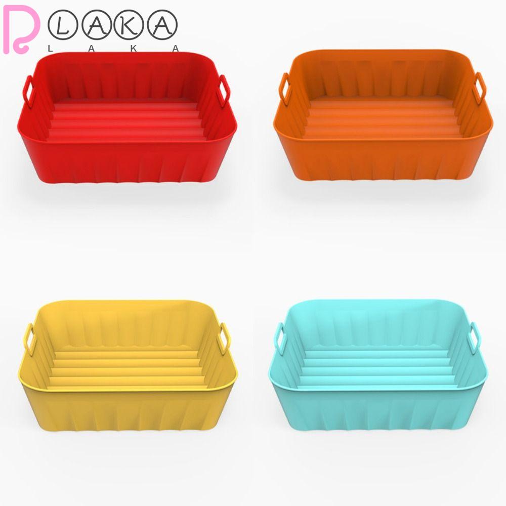 LAKAMIER Bộ 2 Miếng Lót Không Dính Hình Vuông Bằng Silicone Dùng Nướng Bánh 4-7 QT 8.2 inch