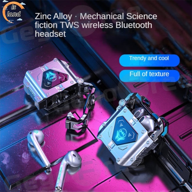 [IS] Tai Nghe Chụp Tai V50 Mecha Series Bluetooth Không Dây Âm Thanh Nổi Thấp Chống Thấm Nước Chống Ồn