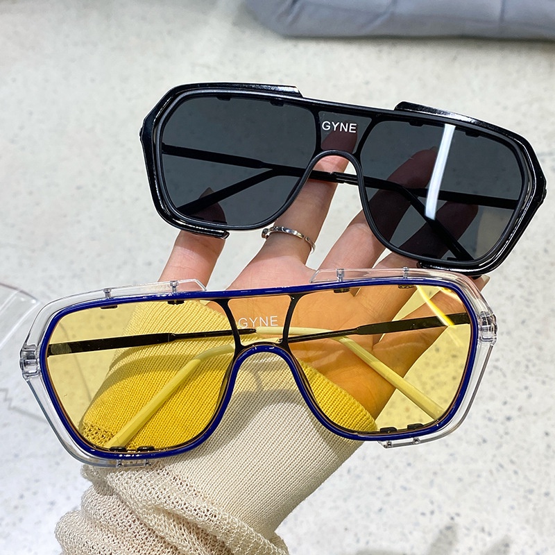 Kính Mát Một Mảnh Phong Cách Âu Mỹ Chống Tia UV400 Thời Trang