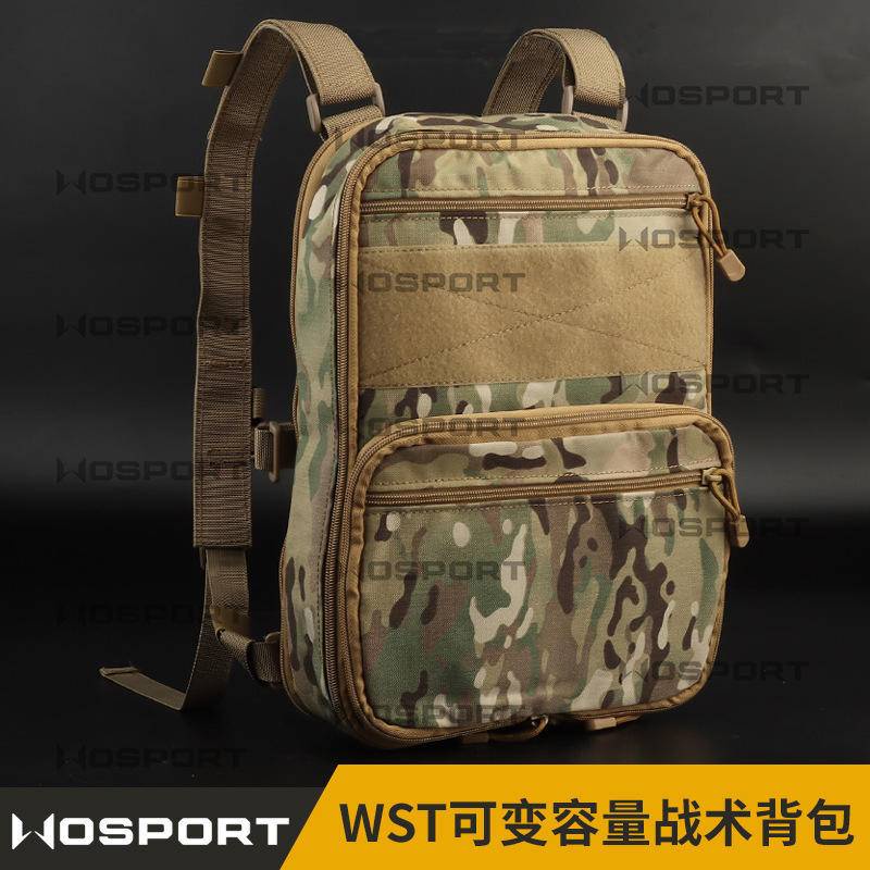 WoSportT Tactical Backpack Lightweight MOLLE System External Bag Camo