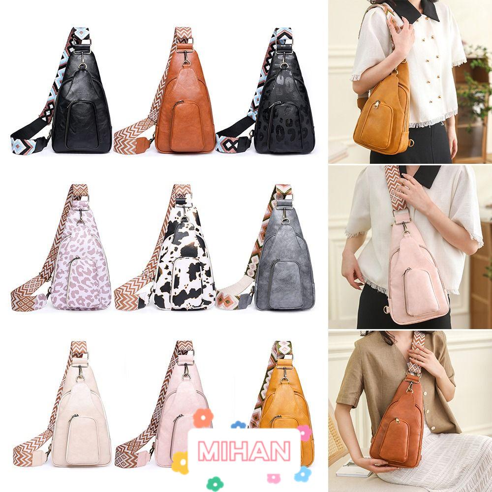 MIHAN1 Túi Đeo Chéo Da PU Kiểu Dáng Thể Thao Dành Cho Nam Và Nữ