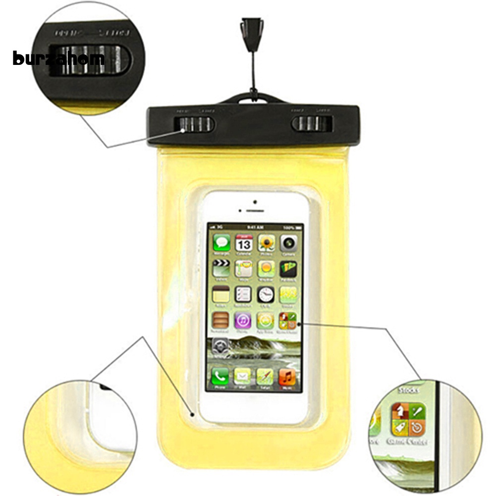Túi Đựng Điện Thoại Trong Suốt Chống Thấm Nước Tiện Dụng Khi Đi Bơi / Lặn
