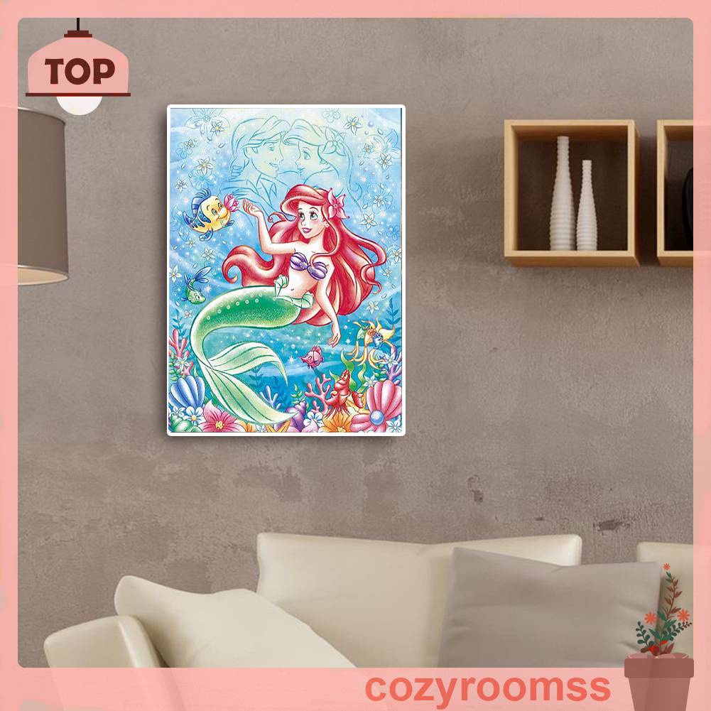 Tranh Đính Đá Kim Cương Toàn Bộ 5D DIY Hình Vẽ Công Chúa