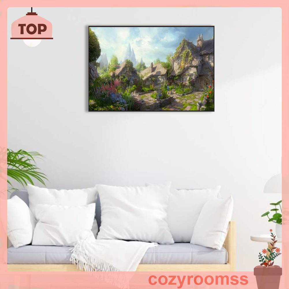 Tranh Đính Đá Kim Cương Toàn Bộ 5D DIY Hình Vẽ Phong Cảnh Trang Trí Nhà Cửa