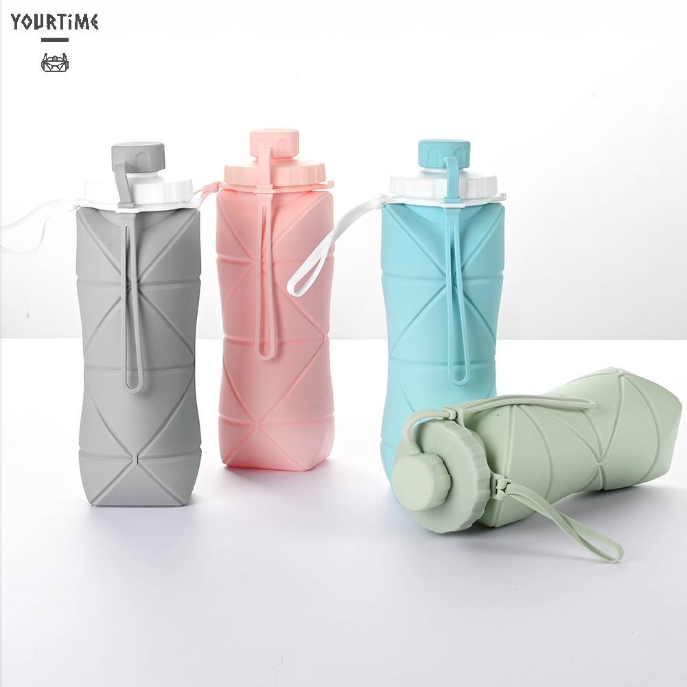 Bình Nước 600ml Có Thể Gấp Gọn Tiện Lợi Khi Đi Du Lịch