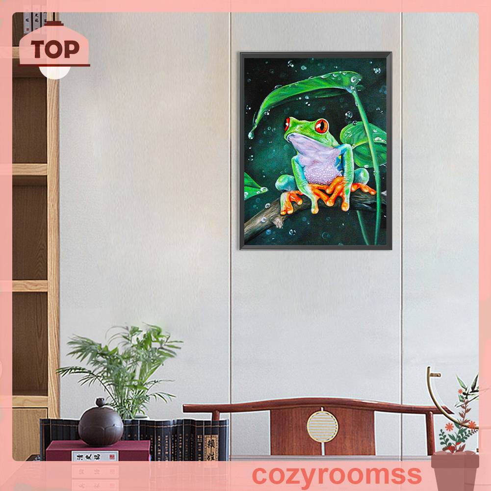 Tranh Đính Đá Kim Cương Toàn Bộ 5D DIY Hình Vẽ Ếch