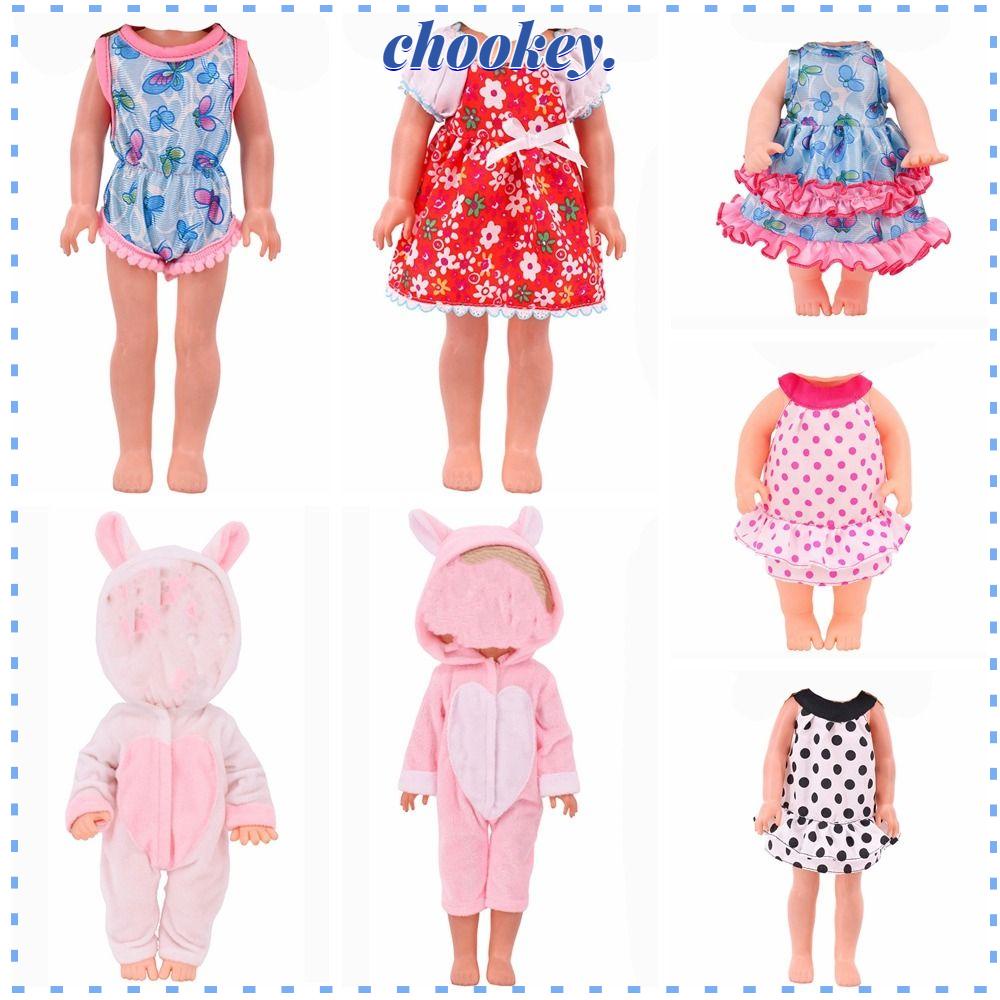 CHOOKEY Bộ Bodysuit Hình Thỏ Hoạt Hình Cho Búp Bê
