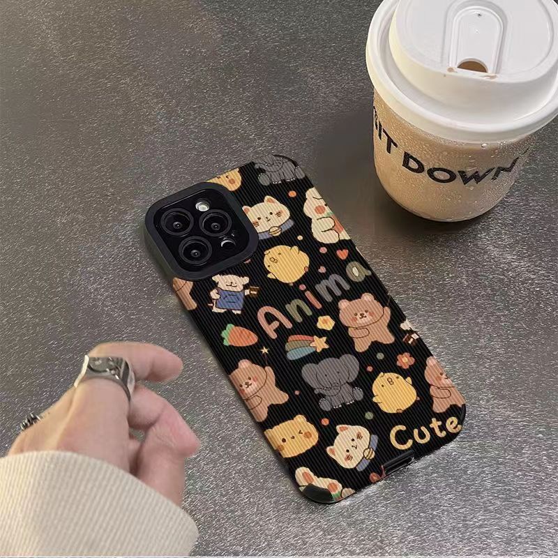 Ốp Điện Thoại Mềm Hình Động Vật Hoạt Hình Dễ Thương Cho IPhone 6S 7 Plus 8 Plus X XS XR XS Max 11 13 12 14 PRO Max 14 Plus 12 13
