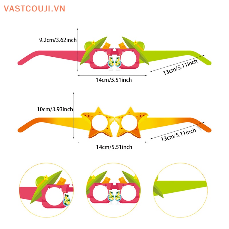 Mắt Kính Giấy Chủ Đề Biển Mùa Hè Độc Đáo