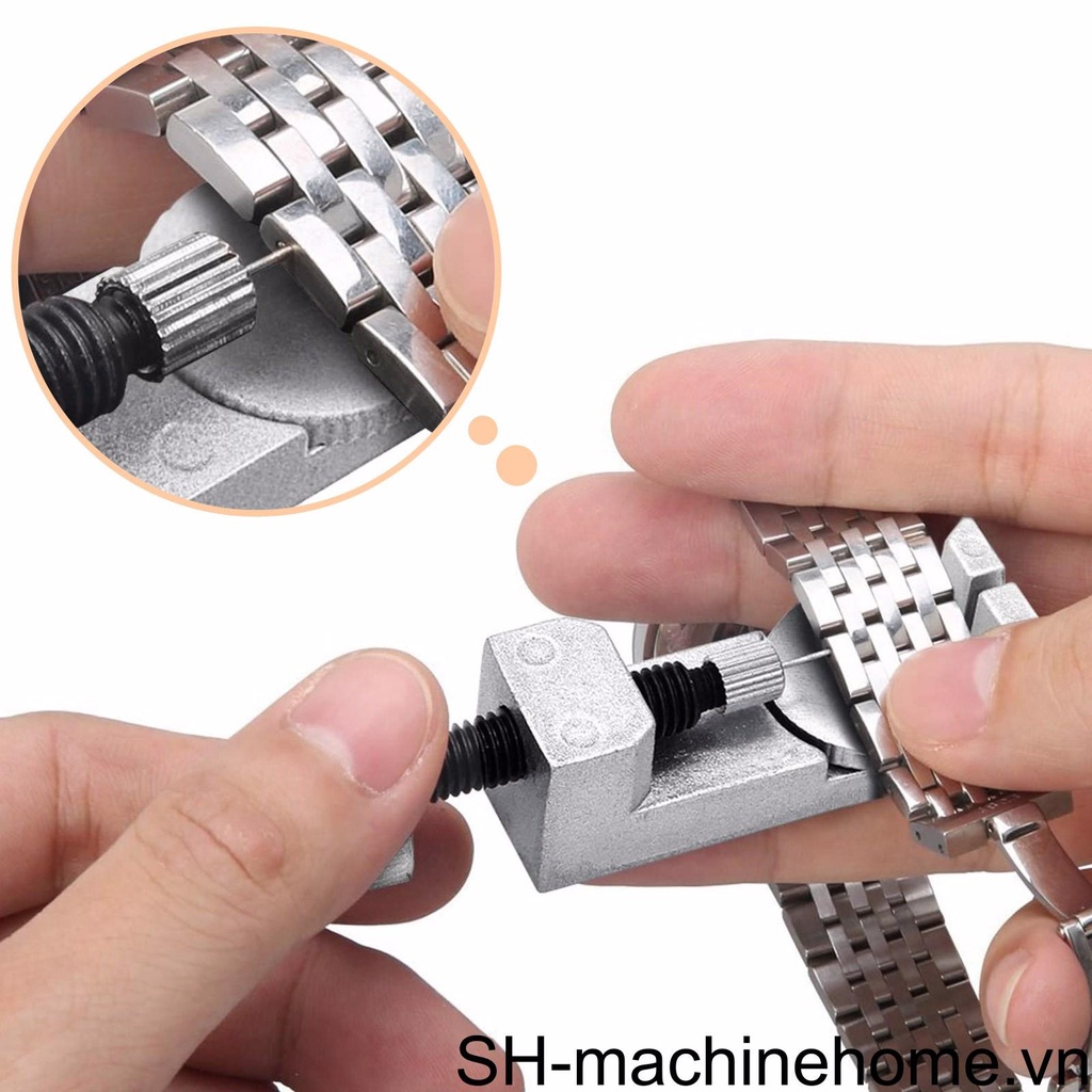 Bộ Dụng Cụ Tháo Dây Đồng Hồ Bằng Kim Loại Với 3 Móc Cài Có Thể Điều Chỉnh Chiều Cao