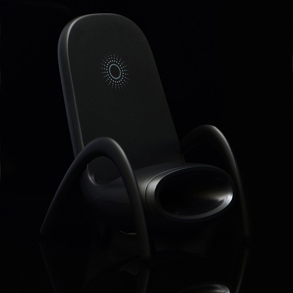 Đế Sạc Điện Thoại Kiêm Loa Không Dây 10W Bằng ABS Nhanh Trang Trí Nhà Cửa