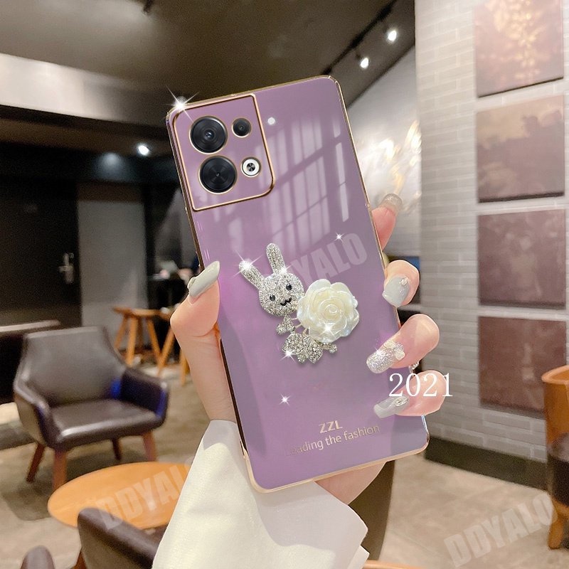 Ốp Điện Thoại Mềm Hình Thỏ Đính Đá Sang Trọng Cho Infinix Note 30 Pro 30i Tecno Spark 10 Pro Hot 30 Play 30i 4G 5G 2023