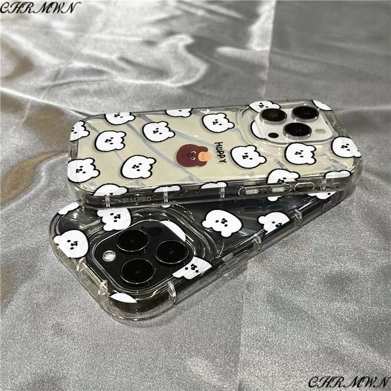 Ốp Điện Thoại Mềm Trong Suốt In Hình Gấu Nâu Dễ Thương Cho Iphone 14Promax 1312 / 11 7 / 8plus xr / sins 97NG