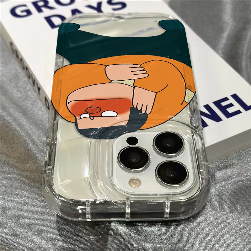 Ốp Điện Thoại Mềm Trong Suốt Hình Chú Hổ Mập Cho iPhone14promax 1312 / 11 7 / 8plus xr / sins 9PBC