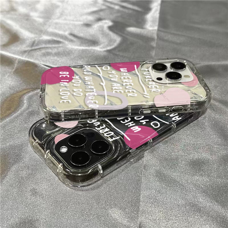 Ốp Điện Thoại Dẻo Trong Suốt Họa Tiết Khối Màu 7 Dễ Thương Cho iPhone14promax 8 1312 Xr 11 N9PX