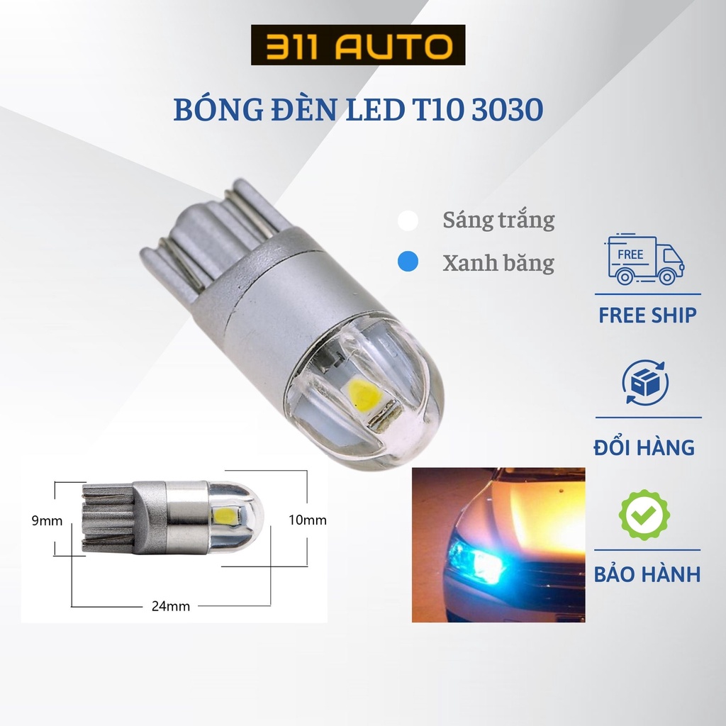 1 Bóng đèn Led T10 3030 2 nhân