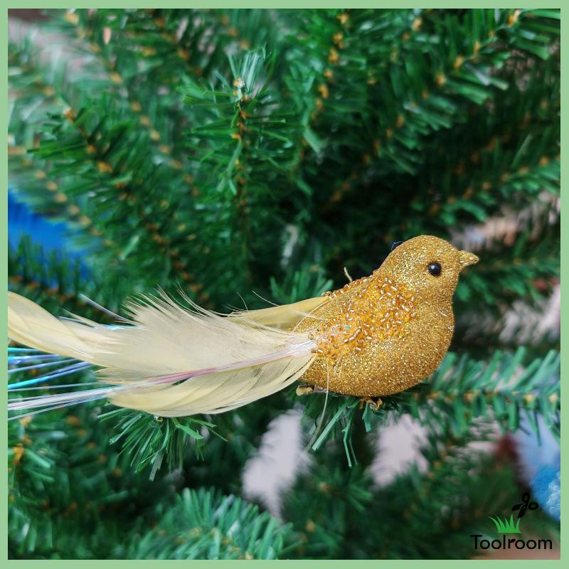 Set 4 Chú Chim Nhân Tạo Mini Bằng Xốp Dùng Trang Trí DIY