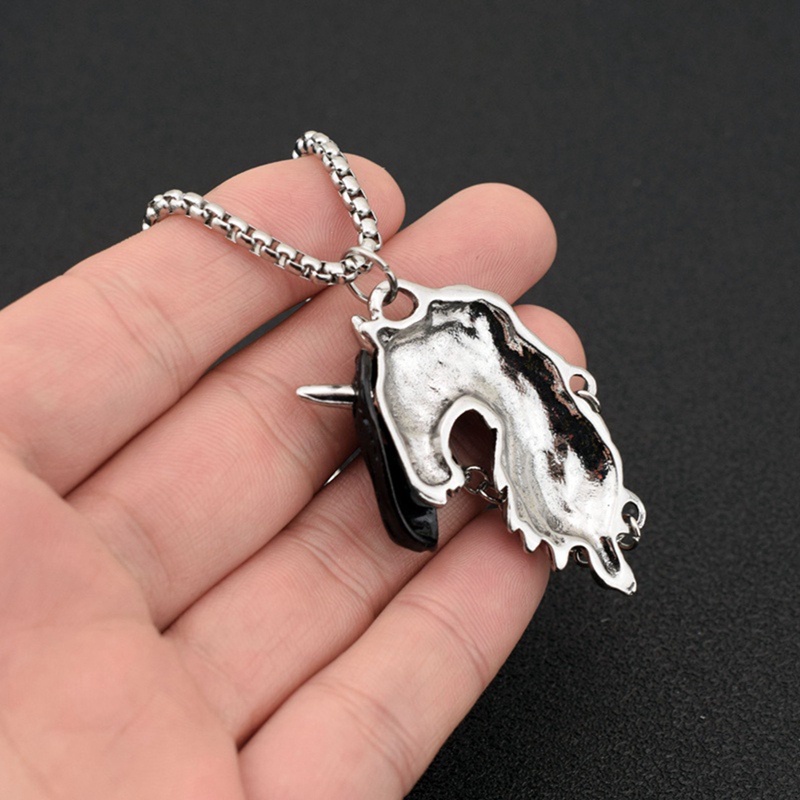 Ygt Vòng cổ Bùa Hộ Mệnh Hình Kỳ Lân Bằng Thép Không Gỉ Cổ Điển Cho Nữ