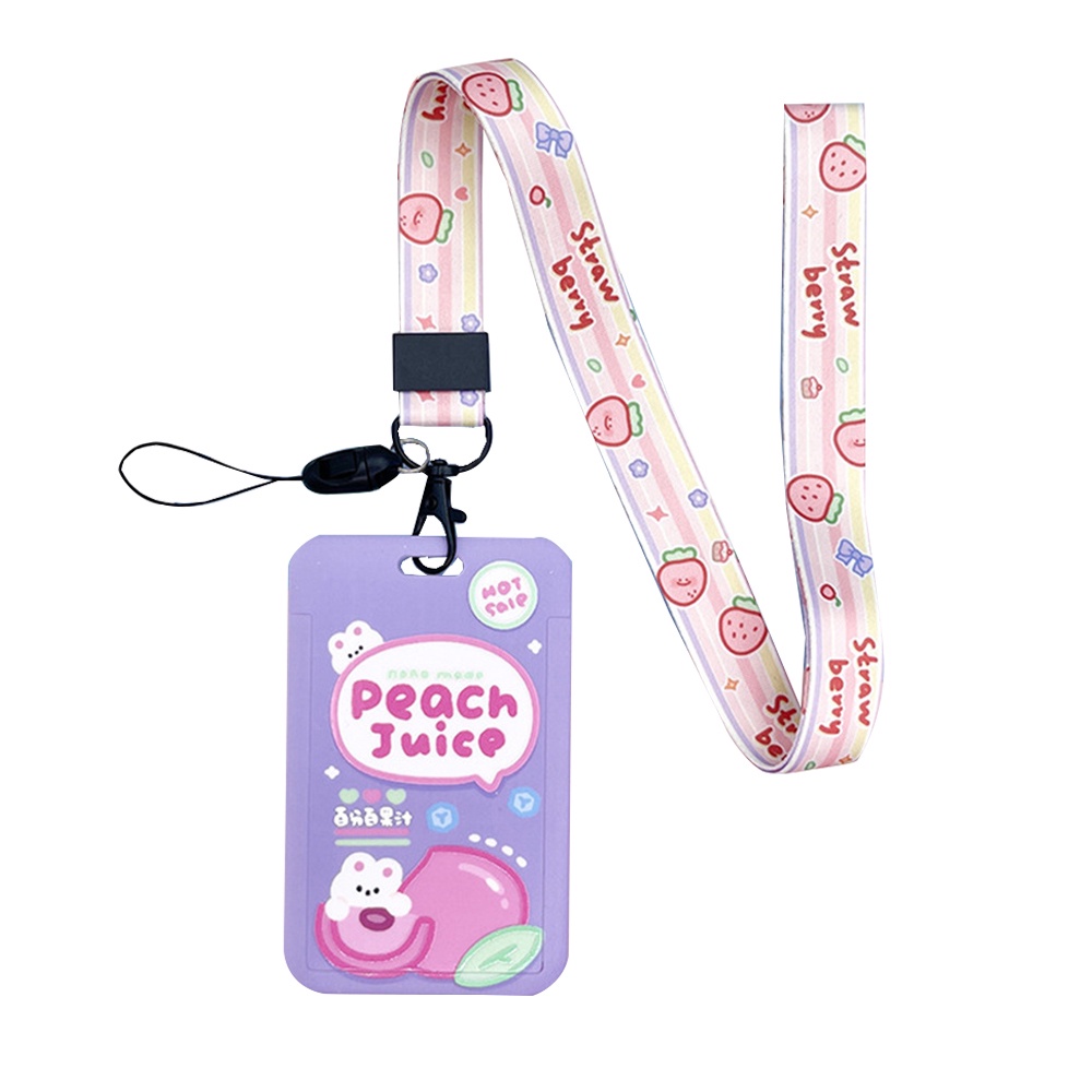 Dây Đeo Thẻ Siêu Bền Chống Thất Lạc Họa Tiết Hoạt Hình Dễ Thương