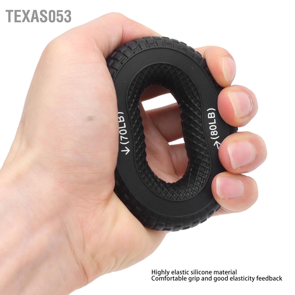 Texas053 Độ Bám Huấn Luyện Vòng Silicone Cầm Tay Tăng Cường Lực Cẳng Ngón Tập Cho Thể Dục Phục Hồi Chức Năng
