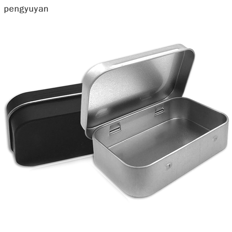 [pengyuyan] Bộ Dụng Cụ Sinh Tồn Nhỏ Bằng Thiếc Rỗng Màu Bạc Đen [Mới]