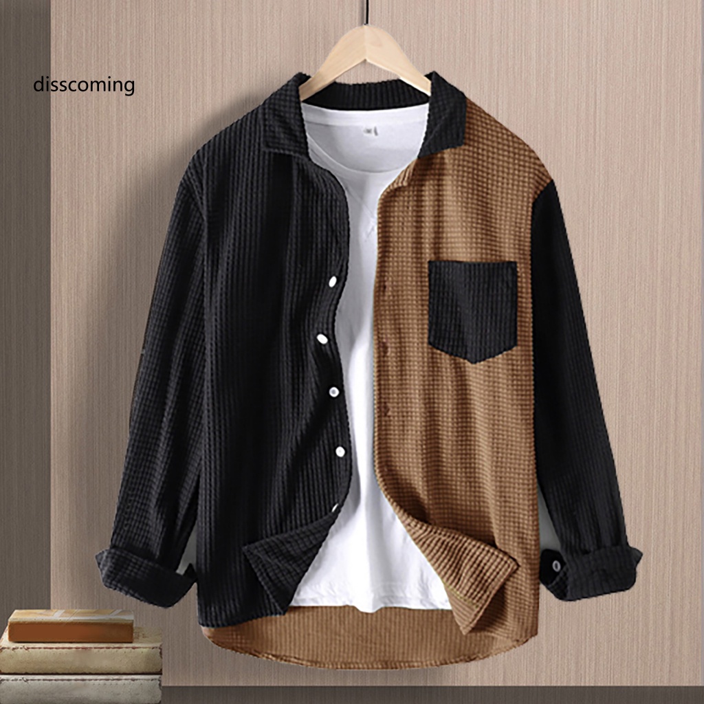 Áo Thun Tay Ngắn In Chữ SL SL SL SL SL| Áo Khoác Sơ Mi Tay Dài Có Túi Màu Khối Dành Cho Nam