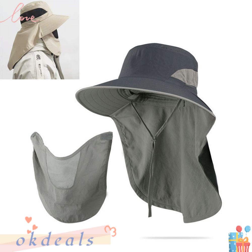 Mũ Chống Nắng UV 50 + Bảo Vệ Cổ Có Thể Tháo Rời Cho Nam Và Nữ