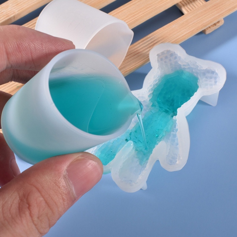 Bộ 2 Cốc Đo Lường Bằng Silicone Chống Dính Linh Hoạt Có Thể Tái Sử Dụng