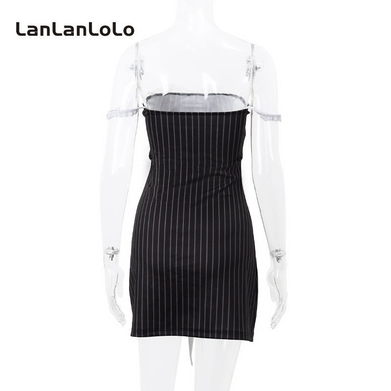 Đầm Trễ Vai Phối Ren Màu Trơn Đính Nơ Ngọt Ngào Thời Trang 2023 Cho Nữ