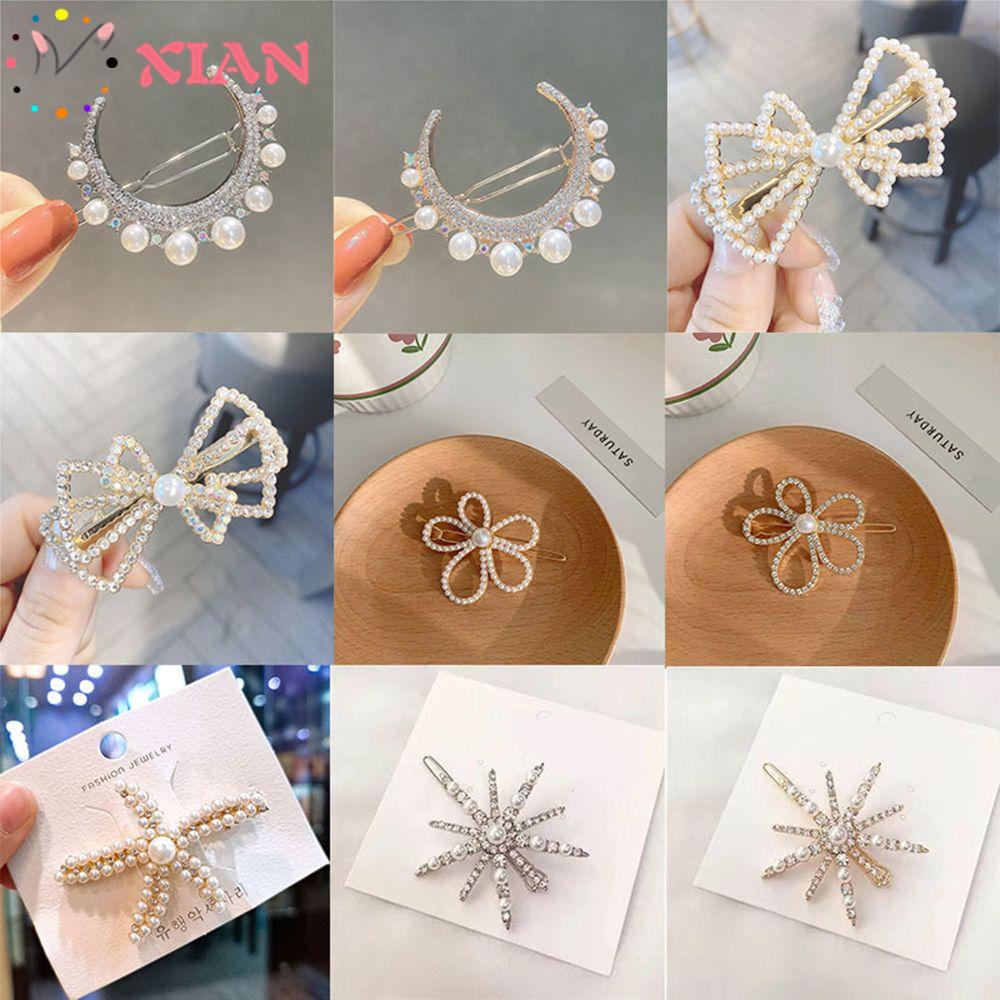 XIANTIN Kẹp TóC HìNh Nơ ĐíNh Kim Cương Giả ThờI Trang Cho Nữ