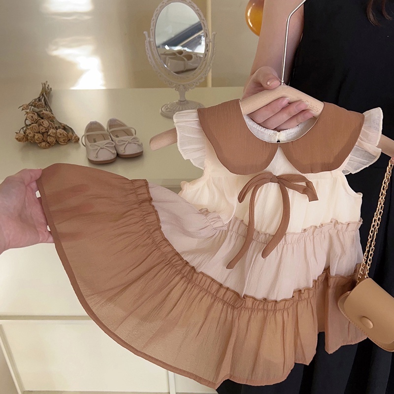 Đầm Mùa Hè Dễ Thương Thoải Mái Thoáng Khí Hợp Thời Trang Cho Bé Gái