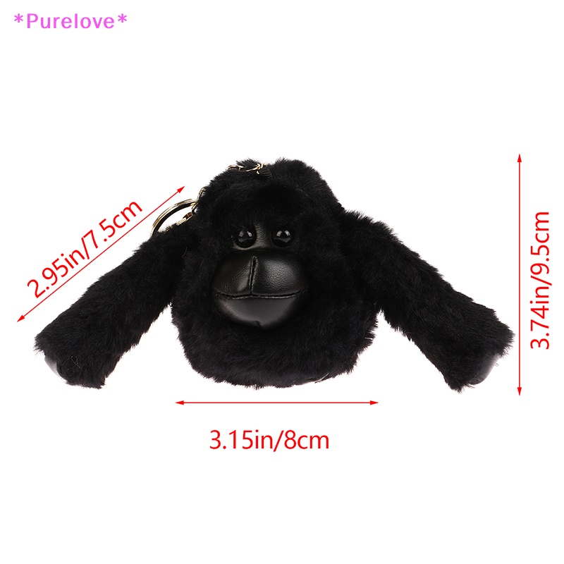 1 Móc Khóa Hình Khỉ Nhồi Bông Đáng Yêu Mới