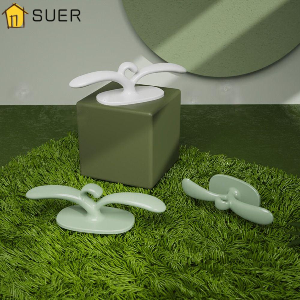 Suenin Bộ 4 Miếng Dán Giữ Dây Cáp Màu Trắng Sắp Xếp Gọn Gàng Cho Nhà Bếp