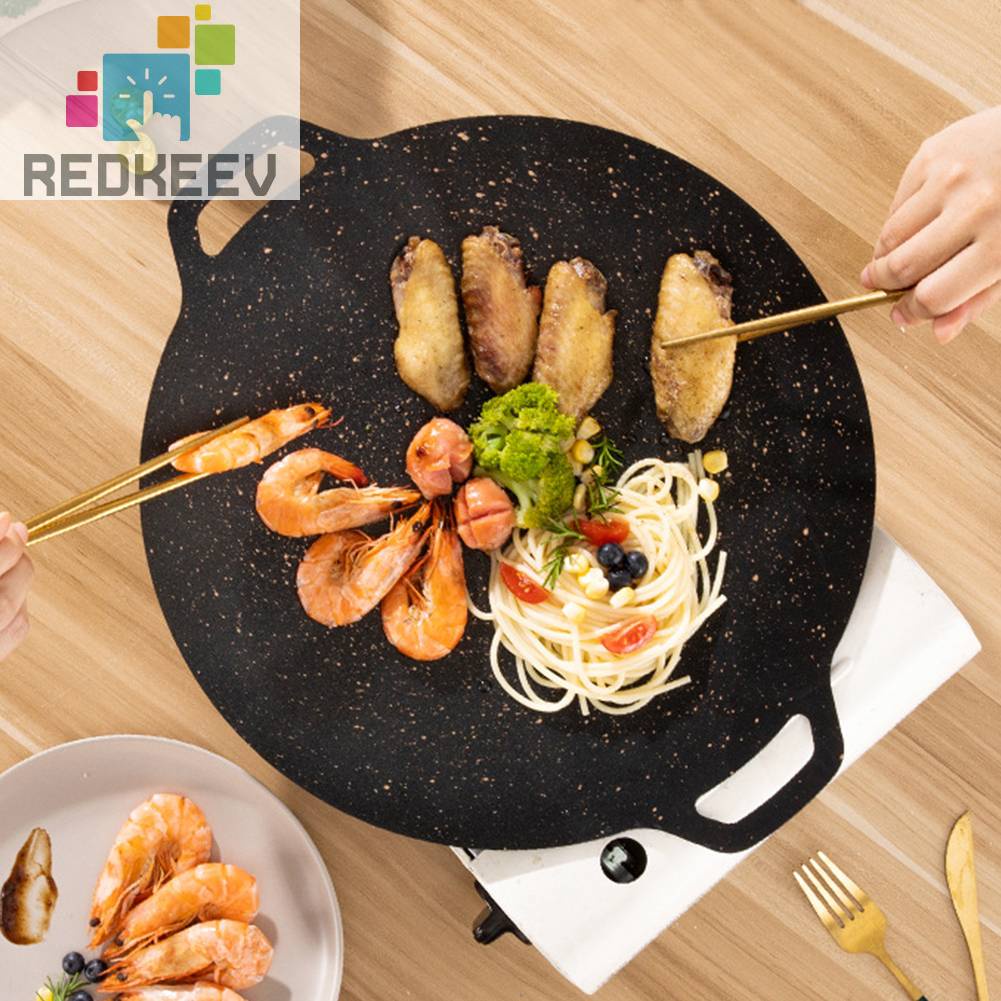 Chảo Chiên Thịt Bbq Bằng Sắt Siêu Bền Tiện Dụng Cho Hoạt Động Ngoài Trời