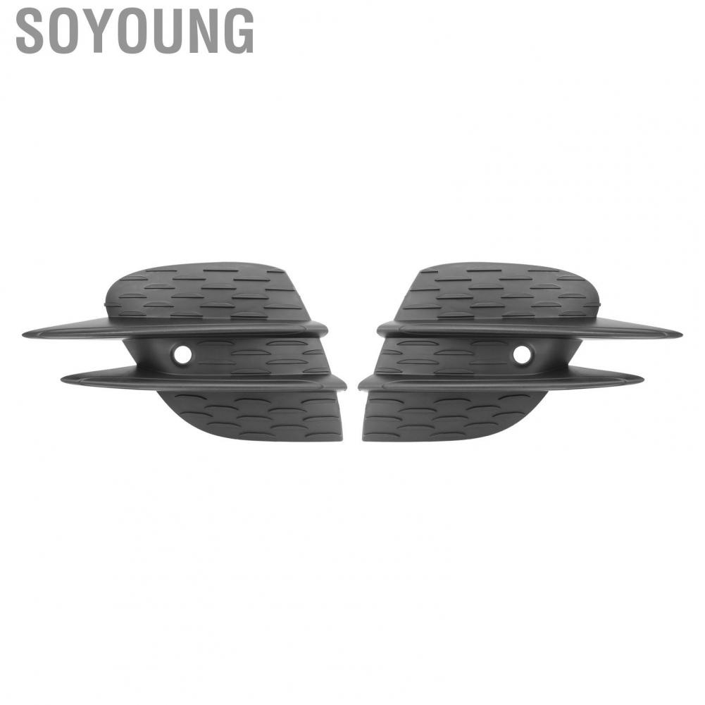 Soyoung Fog Light Frame  2138858904 Front Bumper Lower Right Grille Cover Trim Perfect Fit Shockproof Durable for E‑Class W213 AMG Line 2020‑2023 Facelift