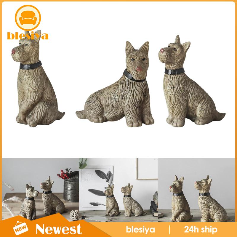 Đồ trang trí Chú Chó Bằng Nhựa Resin Chống Thấm Nước Trang Trí Ngoài Trời