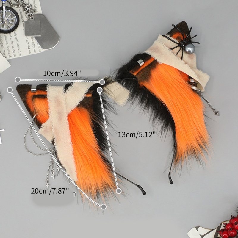 Băng Đô Tai Mèo Hoạt Hình Phong Cách Halloween