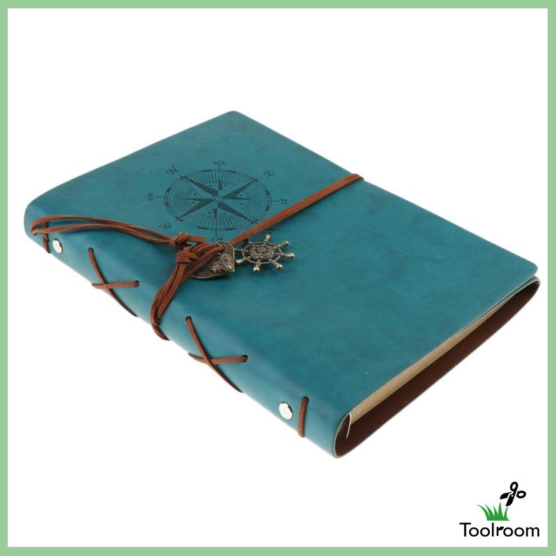 Sổ Tay Bìa Da Màu Trơn Họa Tiết Lá Cây Dành Cho Đi Du Lịch