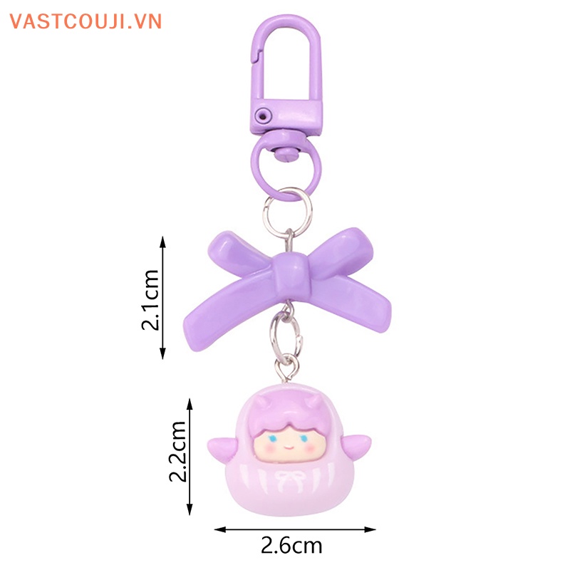 Móc Khóa Hình Búp Bê VASTJI 3D Bằng Nhựa Resin Dễ Thương Trang Trí Ba Lô / Túi Xách / Quà Tặng Cho Bạn