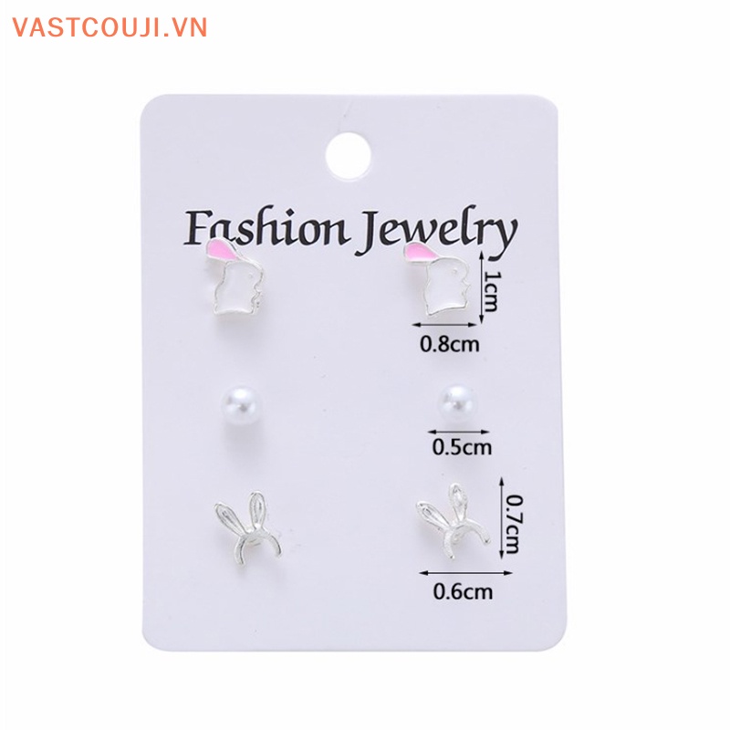 Khuyên Tai Hình Học Đính Ngọc Trai Và Pha Lê Thời Trang Hàn Quốc Hiện Đại Cho Nữ