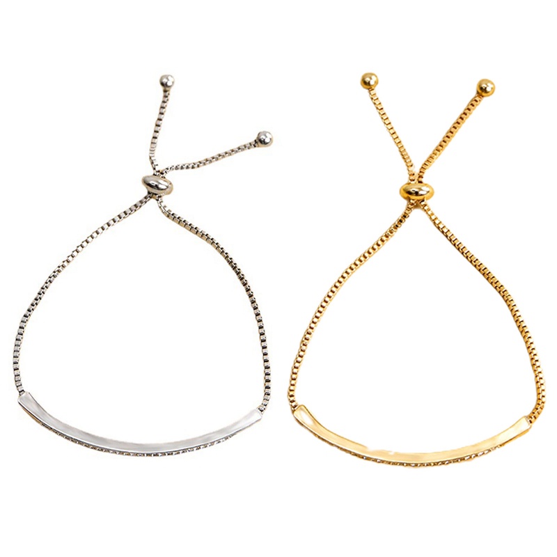 Vòng Tay Hợp Kim Đính Đá Có Thể Điều Chỉnh Kích Thước YGT Dành Cho Cặp Đôi