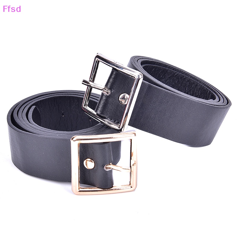 Thắt Lưng Da Khóa Vuông Kim Loại Thời Trang Cho Nữ