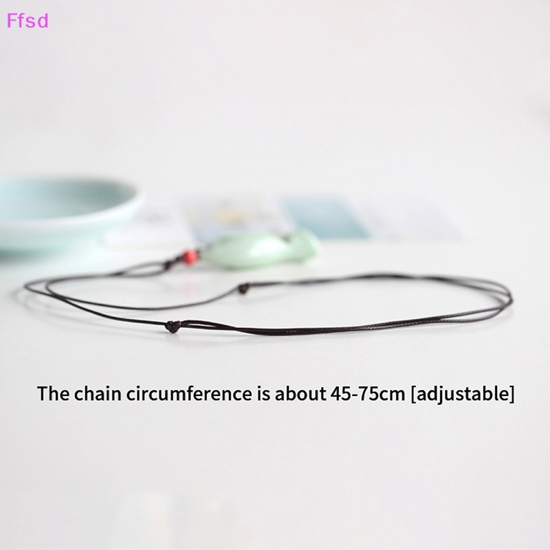 {Ffsd} Vòng cổ Mặt Hình Cá Gốm Sứ Có Còi Làm Quà Tặng Trang Sức Cổ Điển Cho Trẻ Em