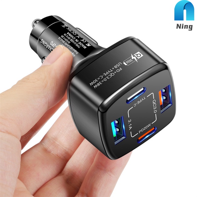 Tẩu Sạc Nhanh 38w Cổng Usb Type C Pd Qc3.0 3.1a Tương Thích Với Iphone Xiaomi