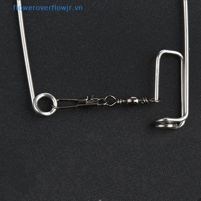 5 Móc Lò Xo Câu Cá Tự Động Bằng Thép Không Gỉ