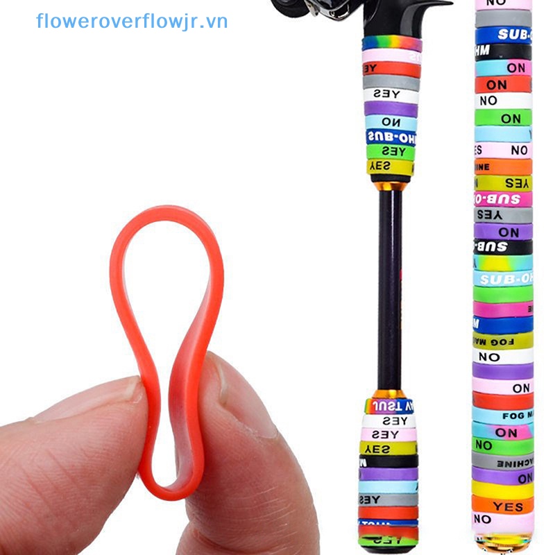 10 Vòng Silicone Hình Chữ O Cố Định Cần Câu Cá Chống Trượt