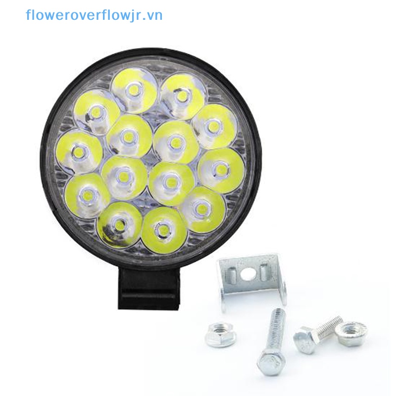 1 Hộp Đèn LED Tròn 42W 14 Bóng Phá Sương Mù Cho Oto SUV ATV