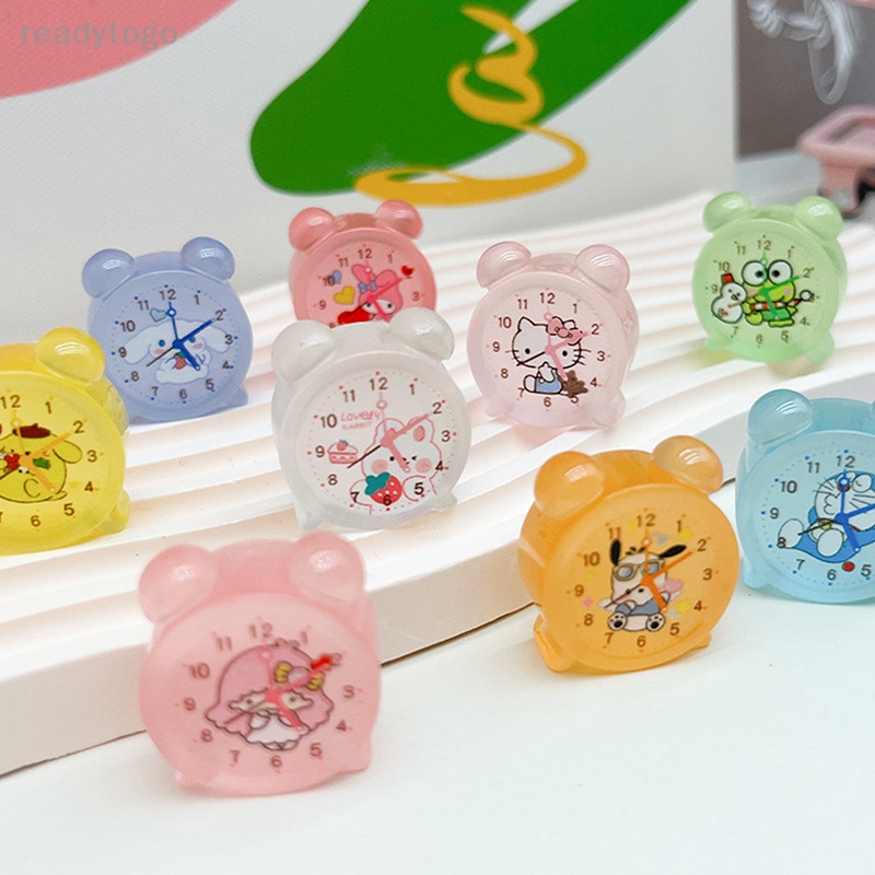 Bộ 5 Đồng Hồ Báo Thức Kiểu Hoạt Hình Phát Sáng Độc Đáo Trang Trí Nhà Cửa / Xe Hơi